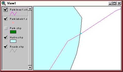 [Image of two lines after being snapped together]