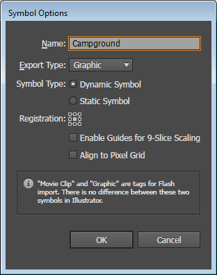 Symbol Options dialog.
